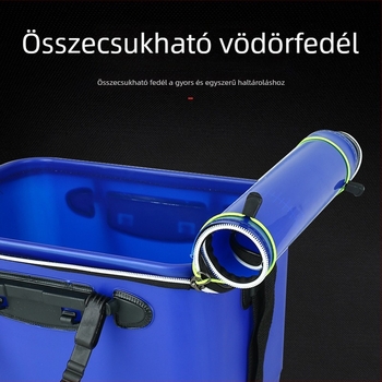 Deloni EVA egybeöntött élőhalas vödör, összecsukható kültéri horgász vödör