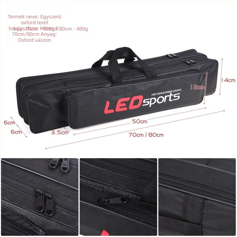 Leo/leou vászon horgászbot-táska, tervezve a botok elhelyezésére, nem vízálló, termék kód 25130