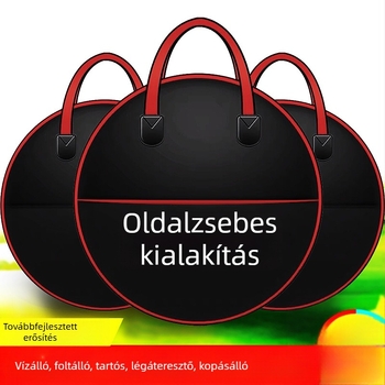 Vászonból készült folyami horgász táska oldalsó zsebekkel, kézi hordozás, többfunkciós felszerelés-tároló