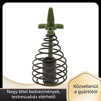 Horgász etető rugós mechanizmussal, ABS+fém+ólom, Lin mu, kód E12334
