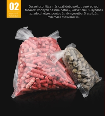 FISHERBON Vízben oldódó csali tasak dobó — távoli dobás, rögzített pontú süllyedés, csali elosztó készülék