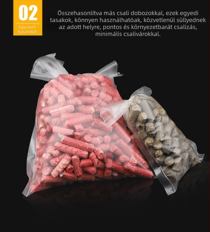 FISHERBON Vízben oldódó csali tasak dobó — távoli dobás, rögzített pontú süllyedés, csali elosztó készülék