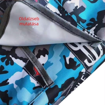 Összecsukható tarpaulinból készült horgászfelszerelés-táska: botok és esernyők