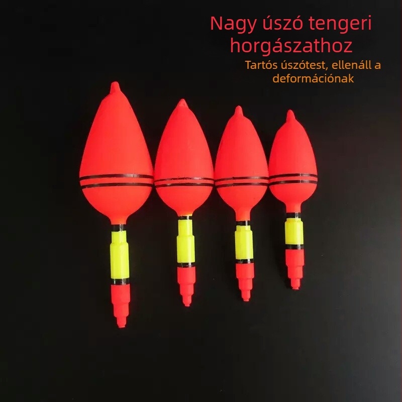 Műanyag tengeri horgász úszó, nagy hasú