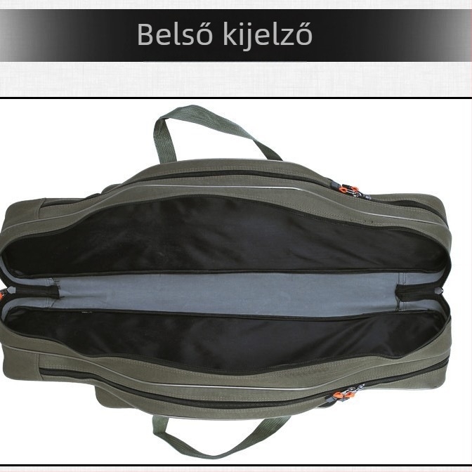 Angler tengeri horgászfelszerelés táska, nejlon anyagból, vízálló, etetőanyag, damil, horgászbot és orsó tárolására