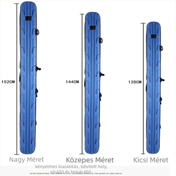 Keményhéjú horgászbot táska, vízálló, ABS anyag