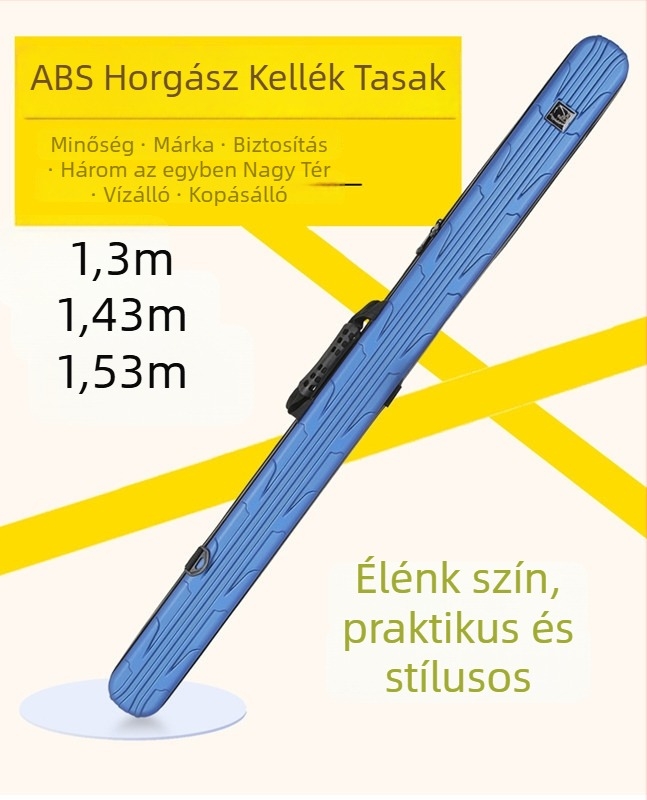 Keményhéjú horgászbot táska, vízálló, ABS anyag
