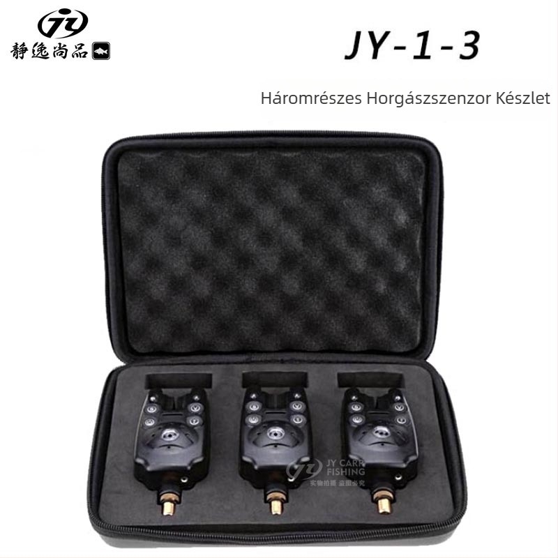 Digitális horgászriasztó, modell JY-1-3, három darabos készlet