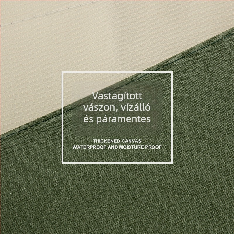 Vászon tekercses horgászbot táska — hordozható, vízálló, a horgászbothoz, damilhoz és csalihoz