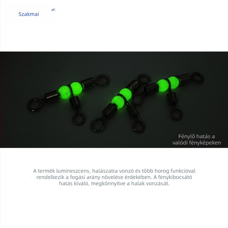 Szakmai rézzel bevont háromutas csúszócsatlakozó Figure-Eight gyűrűvel tengeri horgászatra