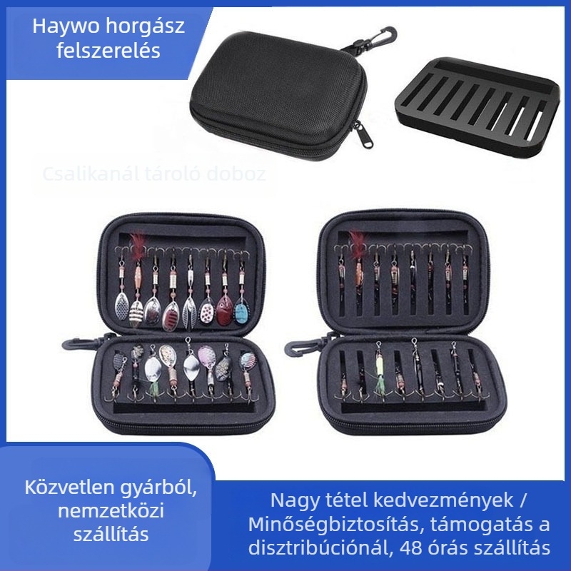 Hyvar Nylon Horgok Tároló Doboz Lead és Fly Horgokhoz
