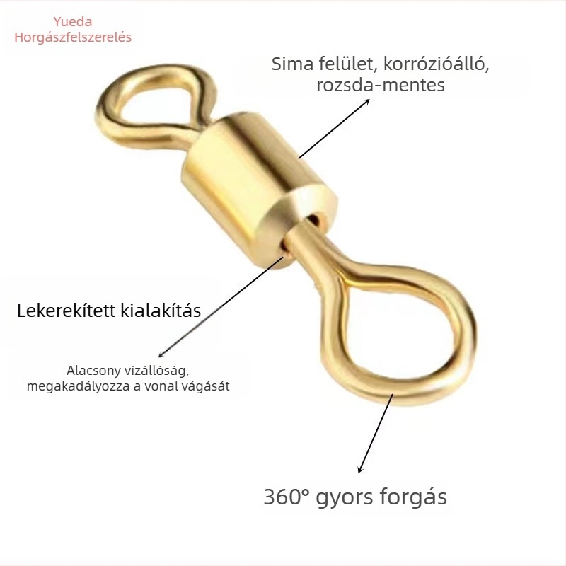 Fém nyolcas gyűrű csatlakozó horgász felszereléshez; Márka: Other; Privát címke: Nem
