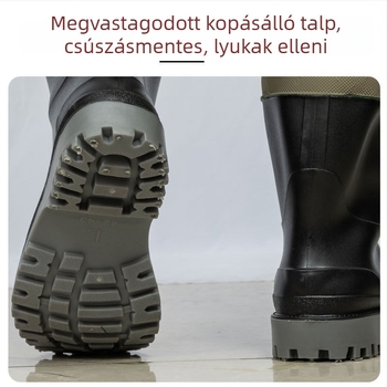 Horgászatra és vizekben járáshoz – vízálló, lélegző, csúszásmentes, nejlon anyagú, uniszex, egyrészes pántokkal