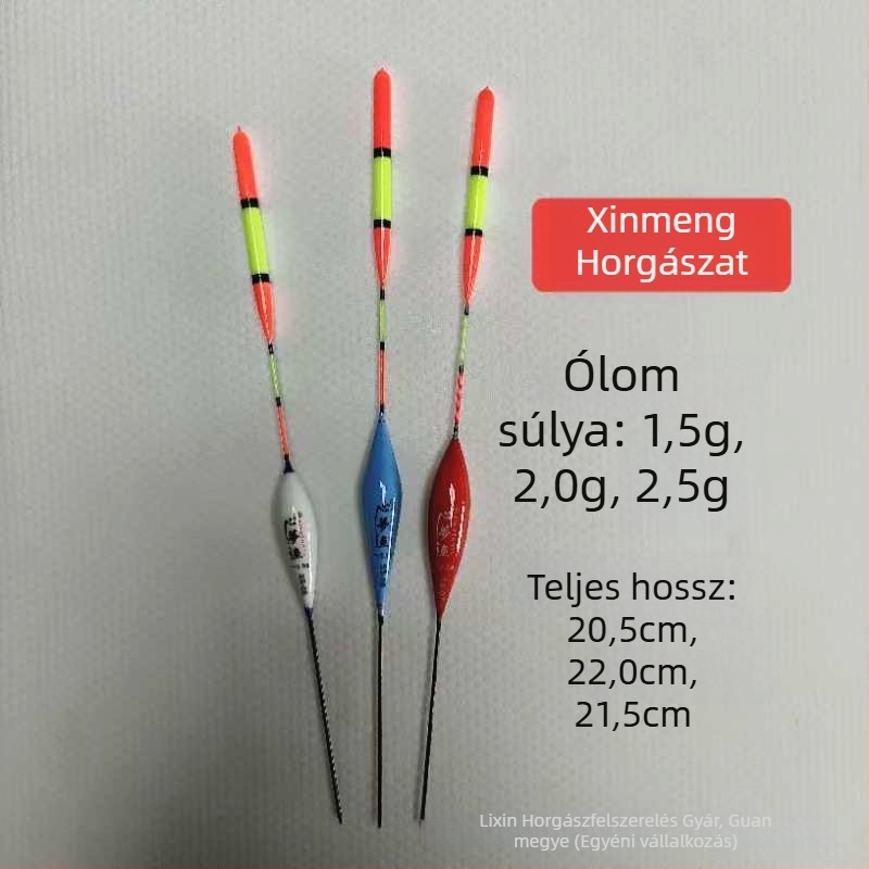 Nagyfejű pontyúszó, vast és jól látható, hosszú dobásokhoz, rövid úszó, horgászfelszerelés kiegészítő