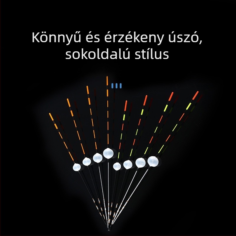 Műanyag pontyozó úszó, kézzel készített, sekély víz, hagyományos kialakítás, nagy érzékenység
