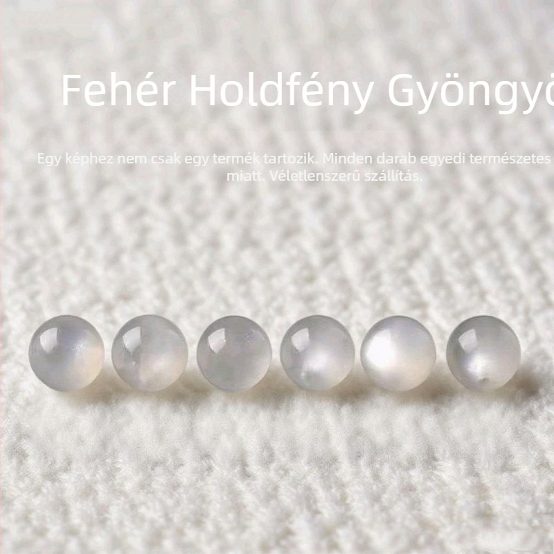 Kristály gyöngyök DIY ékszerekhez – lazán fűzhető, kerek formájú, polírozott felület, trendi stílus
