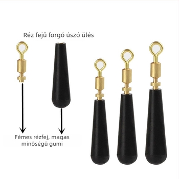 Forgó driftülés lemezre szerelt rézfejjel, réz-gumi anyag | Yueda fishing gear