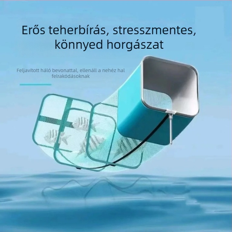 Nylonból készült halászati védő hálózsák, négyszögletes él, kis szemű háló