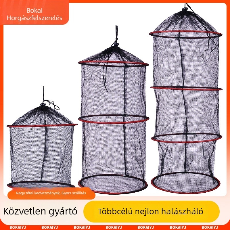 Kis halvédő háló táska, összecsukható, hordozható (Márka Bokai, Eredet Kína, Anyag: Háló)