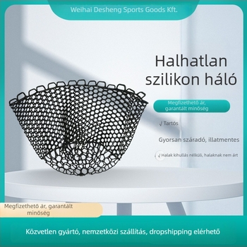 SEA PRO Szilikonhálós zsebhalászat – Könnyű hálófej, anti-horgolás, szagtalan és halak számára biztonságos