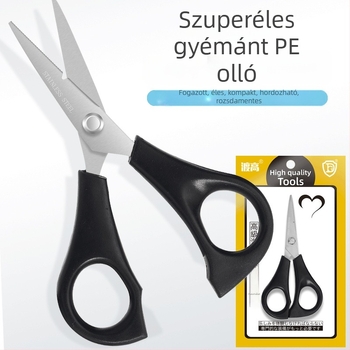 PE horgász damilvágó olló, többfunkciós, rozsdamentes acél test, ABS markolat