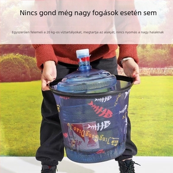 Titánium ötvözetből készült halászhálófej leválasztható cipzárral és gyorsan száradó hálóval; Yi zhi magánmárka