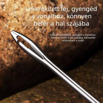 Rozsdamentes acélból készült horgász kioldó eszköz mély torok dizájnnal — gyors, vonalbarát, hordozható