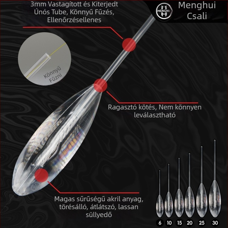 Horgász Casting Segéd Berendezés, Lassan Süllyedő, Nagy Tömeg, Csomózás Elleni, Hosszú Távolságú Dobás; Márka Menghui; Anyag: Akril