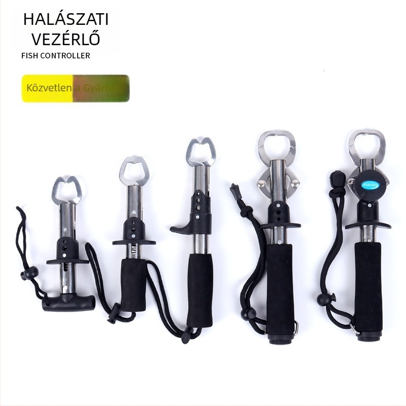 Rozsdamentes acél halászati csipesz mérőléccel — többfunkciós halfogó