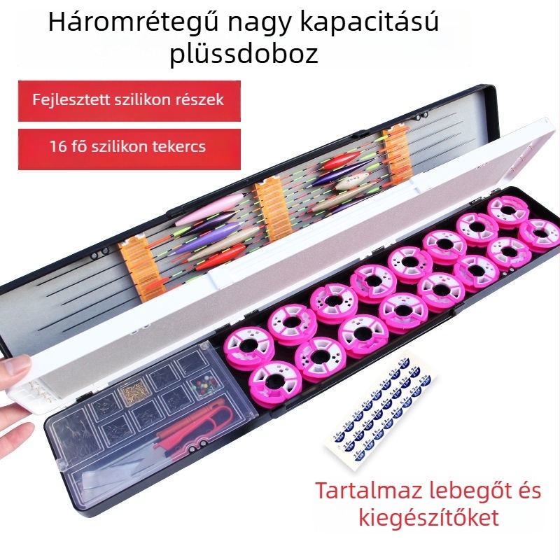 Float Box – Többfunkciós három az egyben horgászkészlet fő zsinór kiegészítőkkel