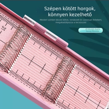 Farkasfogú karbonmaggal erősített kötött damil – kettős horoggal, PE vezető készlet ponty és tilápia horgászatra