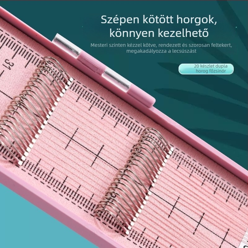 Farkasfogú karbonmaggal erősített kötött damil – kettős horoggal, PE vezető készlet ponty és tilápia horgászatra