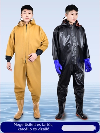 Uniszex teljes testű vízálló horgászruha vastag esőnadrággal, minden évszakra, UV védelem, szélálló, meleg, kopásálló, kémiai rostaszövet