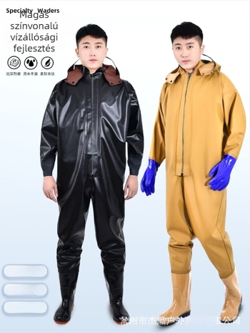 Uniszex teljes testű vízálló horgászruha vastag esőnadrággal, minden évszakra, UV védelem, szélálló, meleg, kopásálló, kémiai rostaszövet