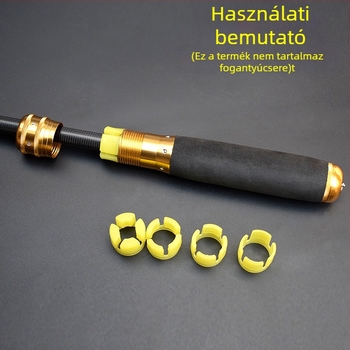 Horgászbot cserélhető tágítógyűrű – fém, többfunkciós markolat-kiegészítő, Yushiro