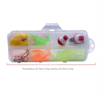 75 darab mikro csalihal készlet biomimetikus utánzatú csalik, forgó farokkal és ólomfejű horgokkal, egyes horoggal — Whale Looters