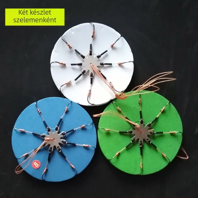 Két darabos horgászorsó készlet Flip, Disc és Pancake horogokkal; Márka Zhongtai Fishing Gear; Anyag: Quality