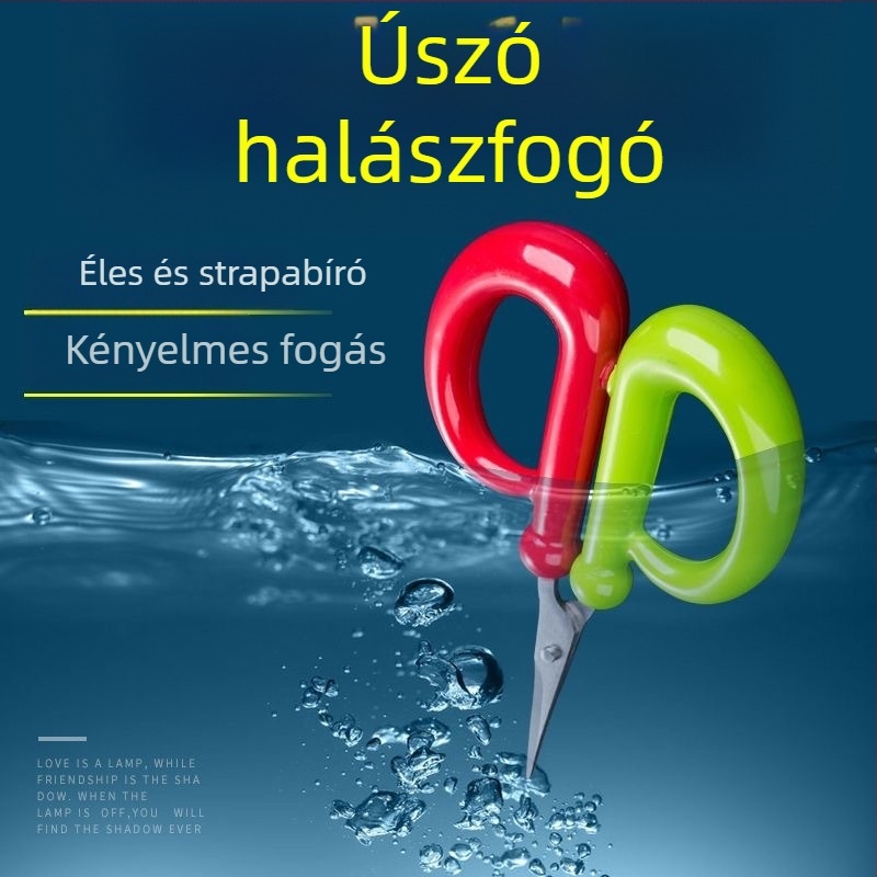 Horgászfelszerelés-készlet rozsdamentes acél ollóval és tároló dobozzal, hordozható