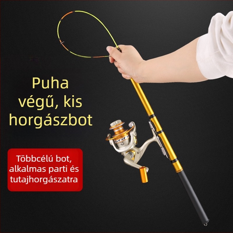 Ultra könnyű tengeri horgászbot készlet, partdobással és raft bot, magas érzékenység