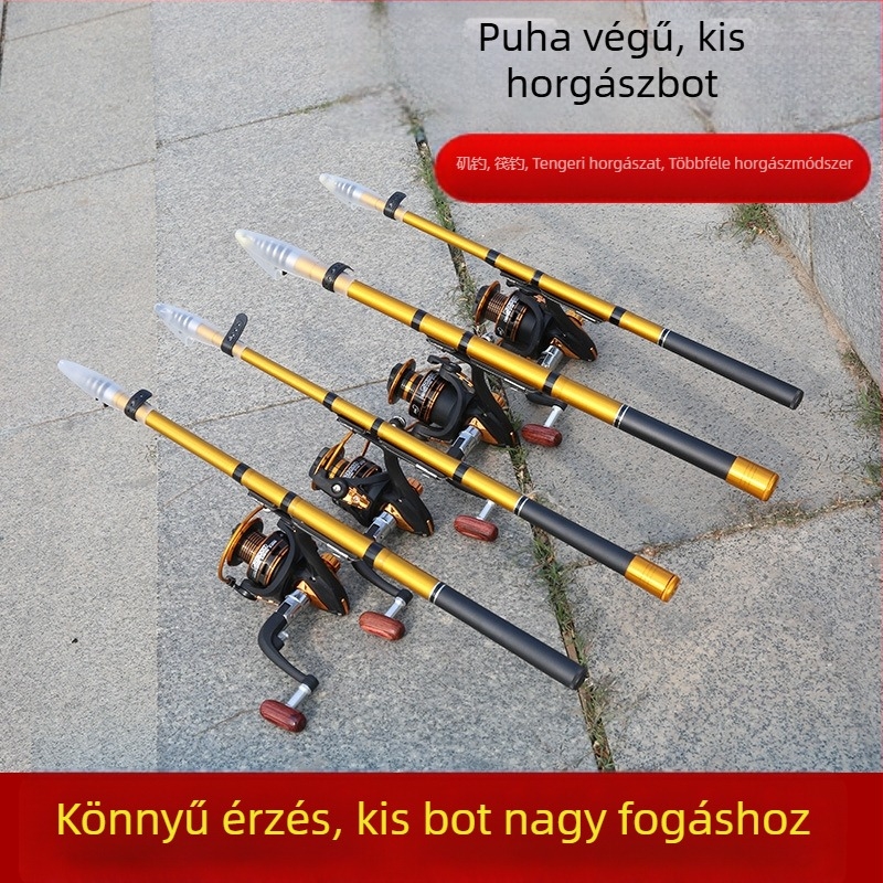 Ultra könnyű tengeri horgászbot készlet, partdobással és raft bot, magas érzékenység