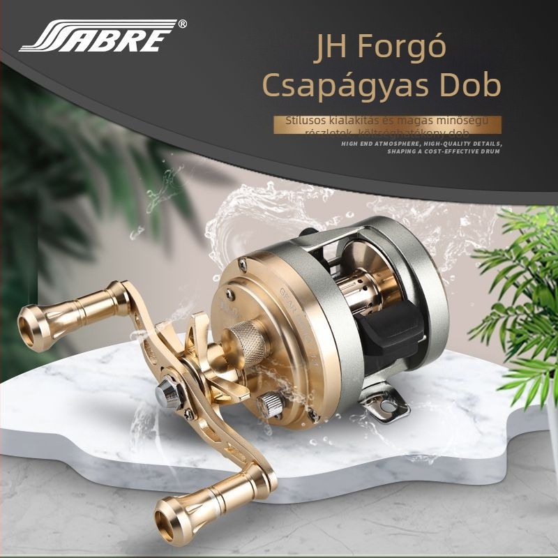 SABRE horgászorsó dobos kivitel, 9BB+1RB csapágyak, áttételi arányok 7.1:1 és 6.0:1