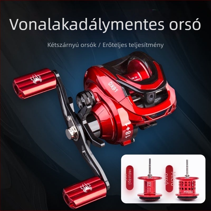 Fém orsó horgászatához mágneses kettős fékrendszerrel a csalira — Fish Hunter, csomag 50 db