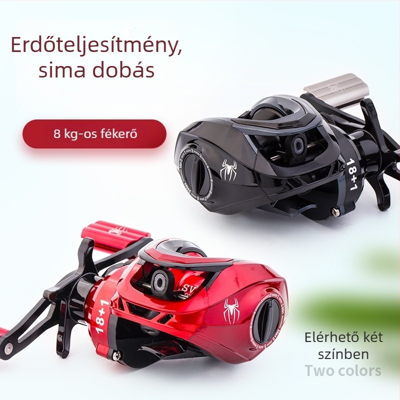 Fém orsó horgászatához mágneses kettős fékrendszerrel a csalira — Fish Hunter, csomag 50 db