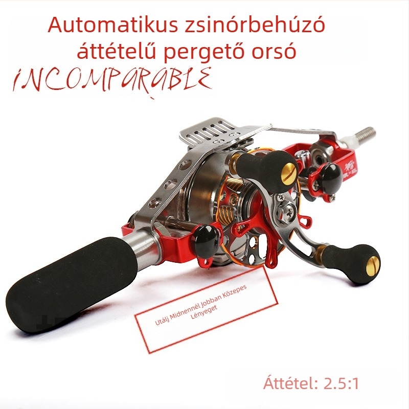 Teljesen fém középső kerék horgászorsóhoz automatikus vonalvezetés és sebességarány, előre kerék és belső vonalvezetés