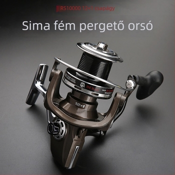 12+1 csapágyas, teljesen fémből készült spinning orsó