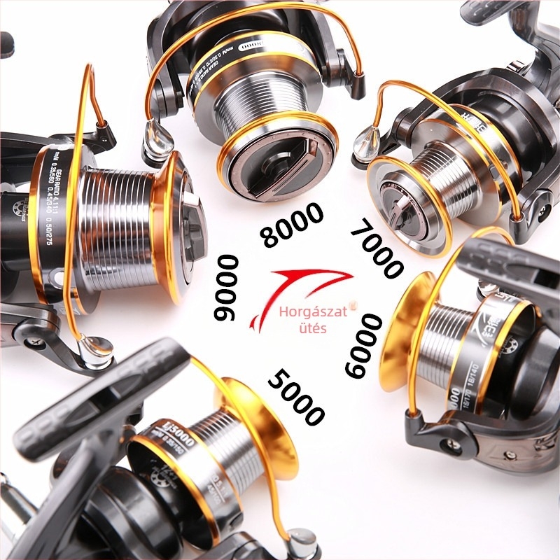 Spinning orsó modell 9000, teljes fém orsó, 13 csapágy, hosszú dobás