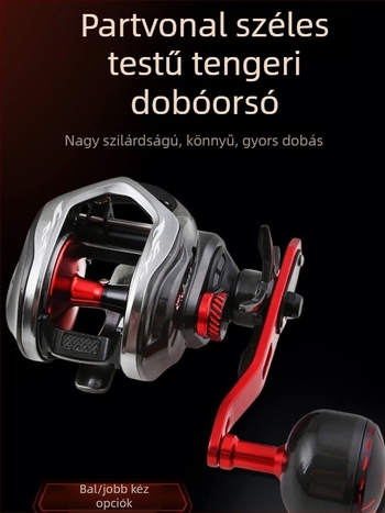 Tamburos orsó a horgászathoz — széles testű kialakítás, tengeri hajóhorgászatra, modell SW400II, márka Aibote