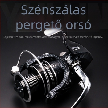 Teljesen fémből készült spinningorsó tengeri horgászathoz, hosszú dobás és műcsali-horgászat