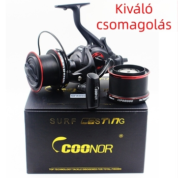 KINO NFR9000+8000 teljesen fém spinning orsó kettős fékrendszerrel és kettős damilorsóval pontyhoz
