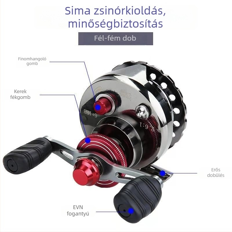 Raft horgászorsó, ultra rövid spinning orsó, fém konstrukció